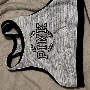 Pink crop/lounge top